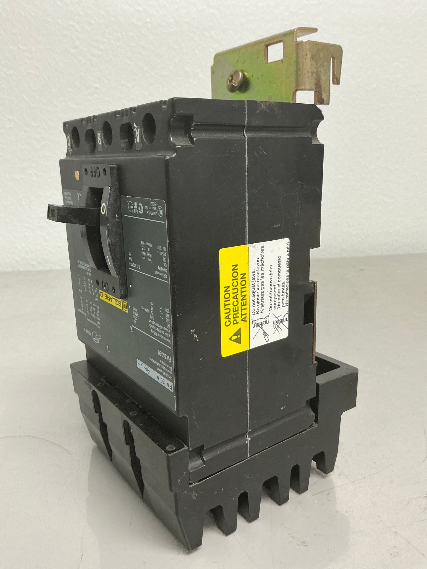 Used Square D FA34030 3 Pole, 480 Volts, 30 Amps