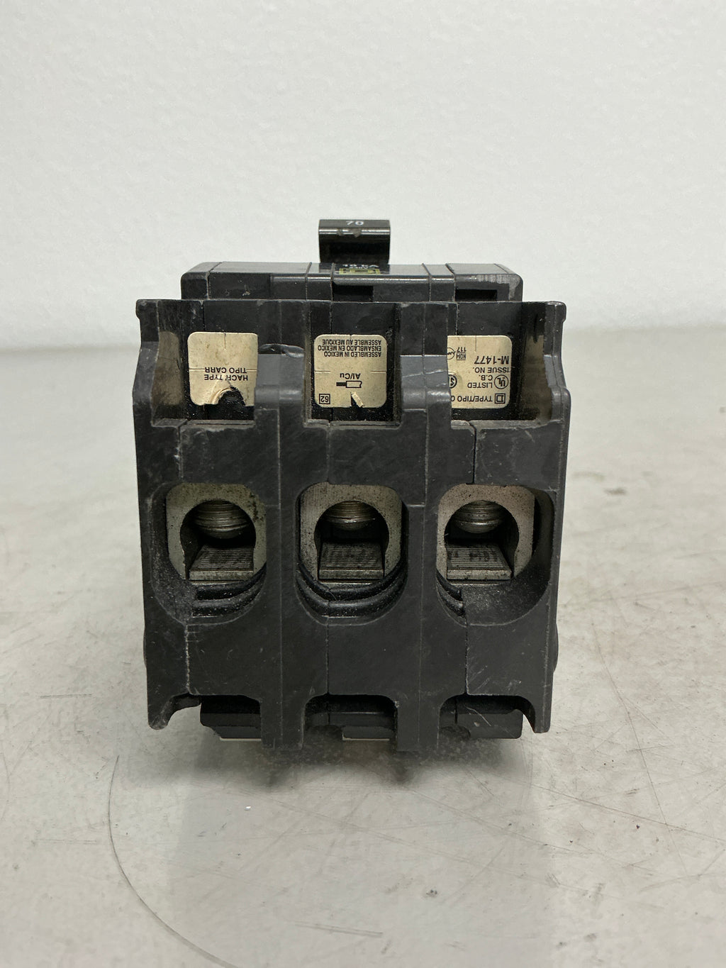 Used Square D QOB370 3 Pole, 70 Amps, 240 Volts