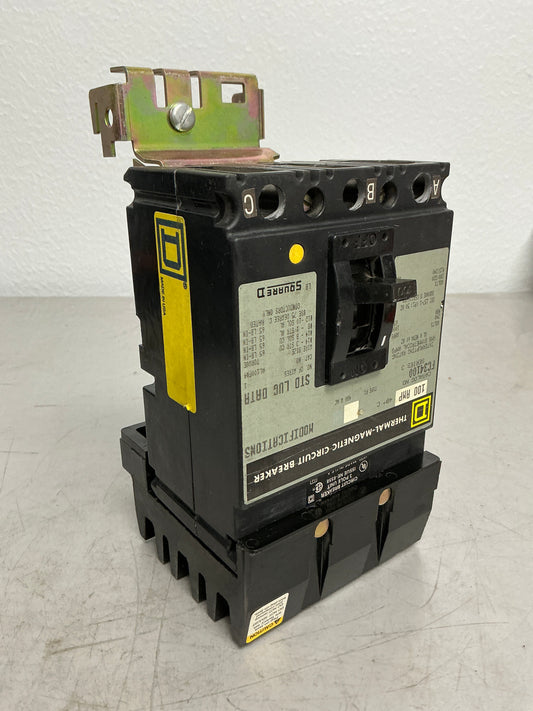 Used Square D FC34100 3 Pole, 100 Amps, 600 Volts