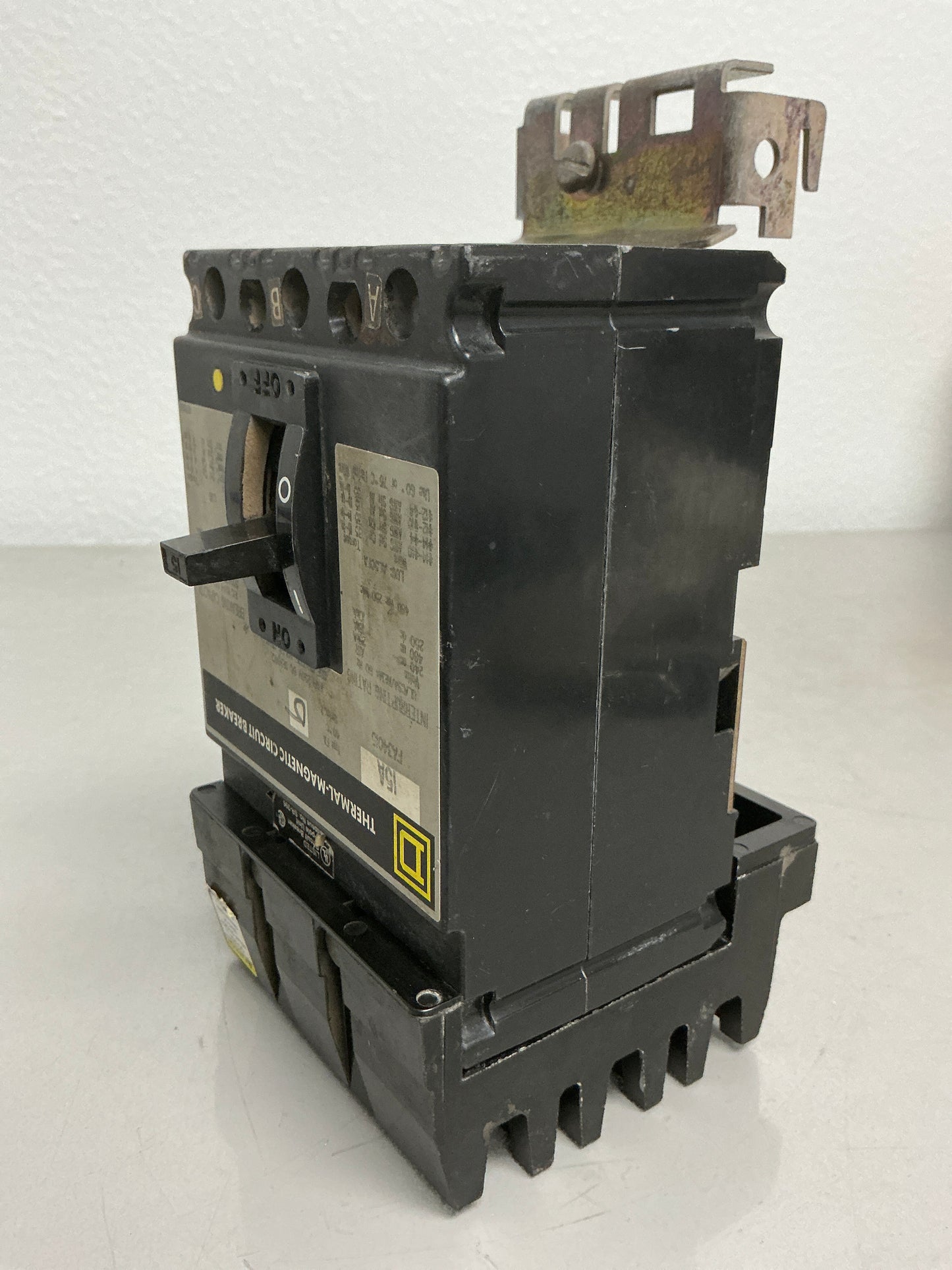 Used Square D FA34015 3 Pole, 15 Amps, 480 volts