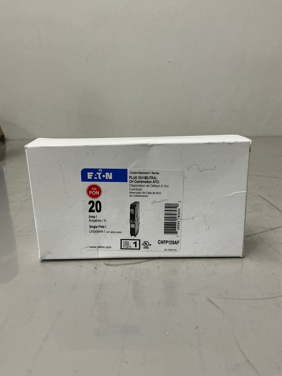 New Eaton CHFP120AF Single Pole, 20 Amps, 120 Volts Circuit Breaker