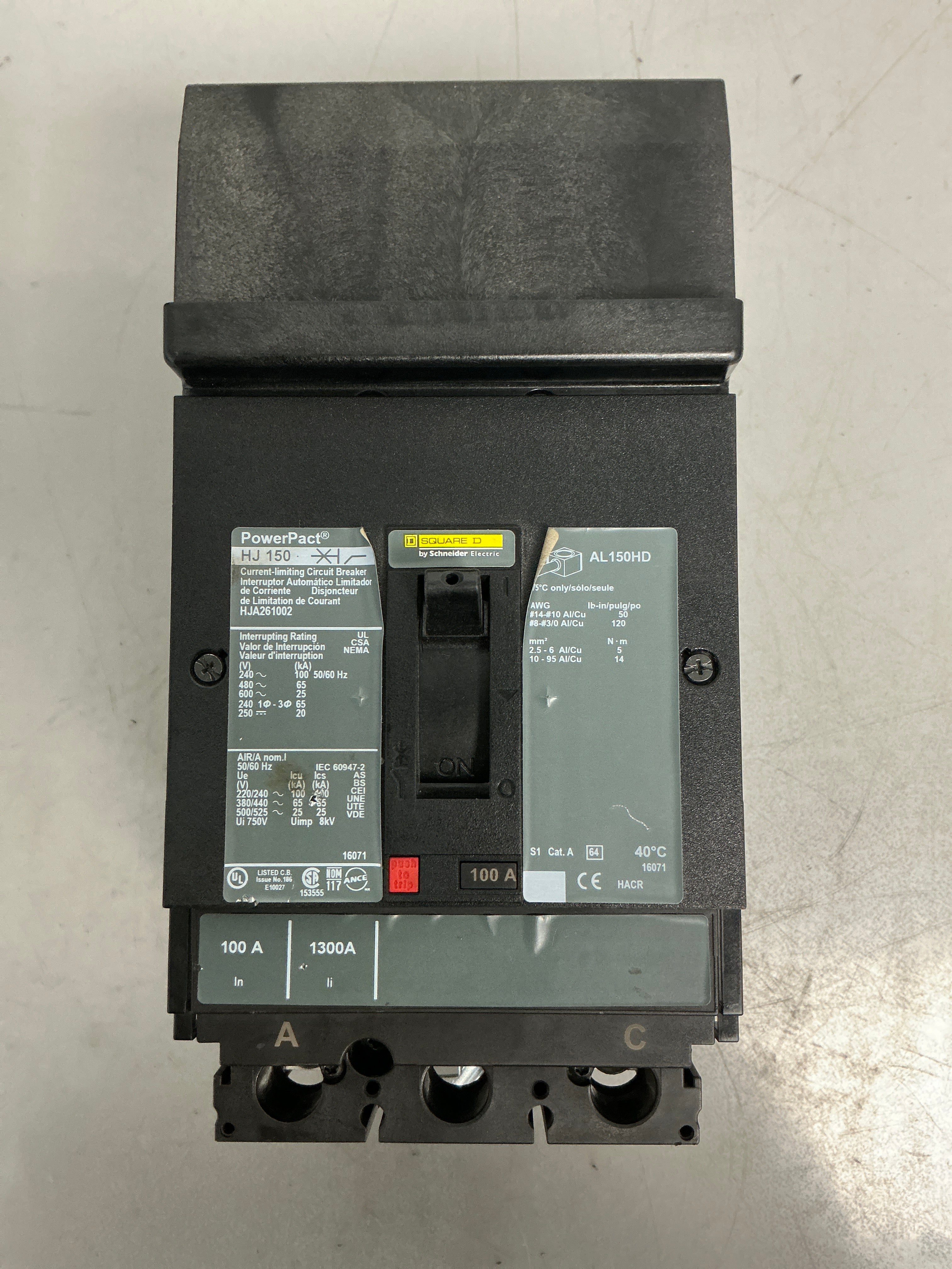 Square D HJA261002 2 Pole, 100 Amps, 600 Volts