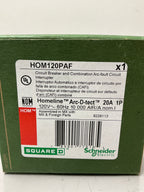 New Square D HOM120PAF 1 Pole, 20 Amps, 120 Volts Circuit Breaker