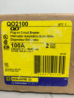 New Square D QO2100 2 Poles, 100 Amps, 240 Volts