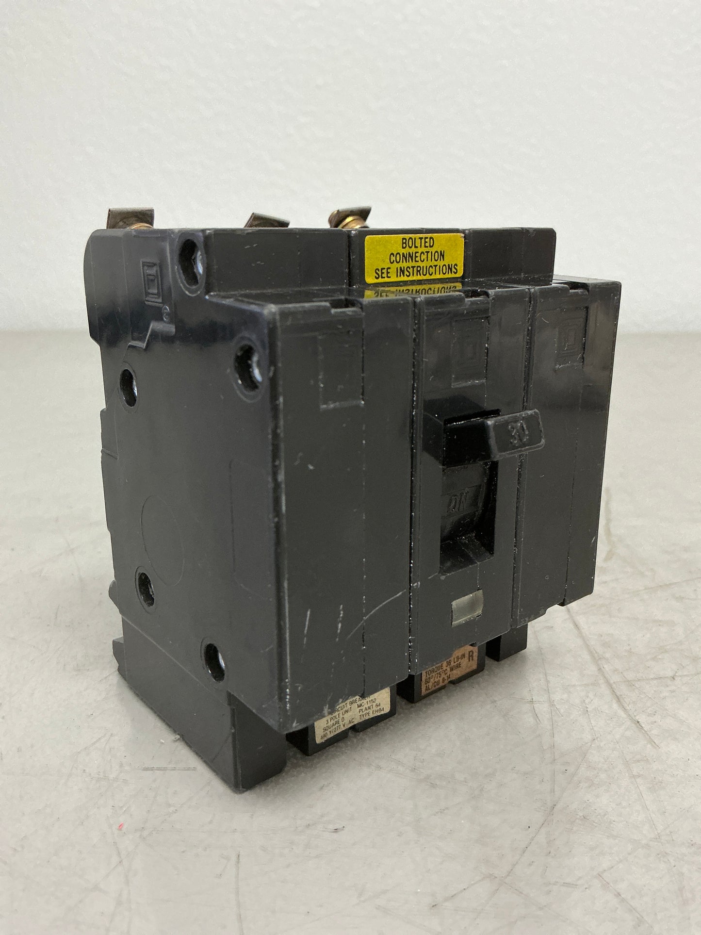 Used Square D EHB34030 3 Pole, 30 Amps, 480 Volts