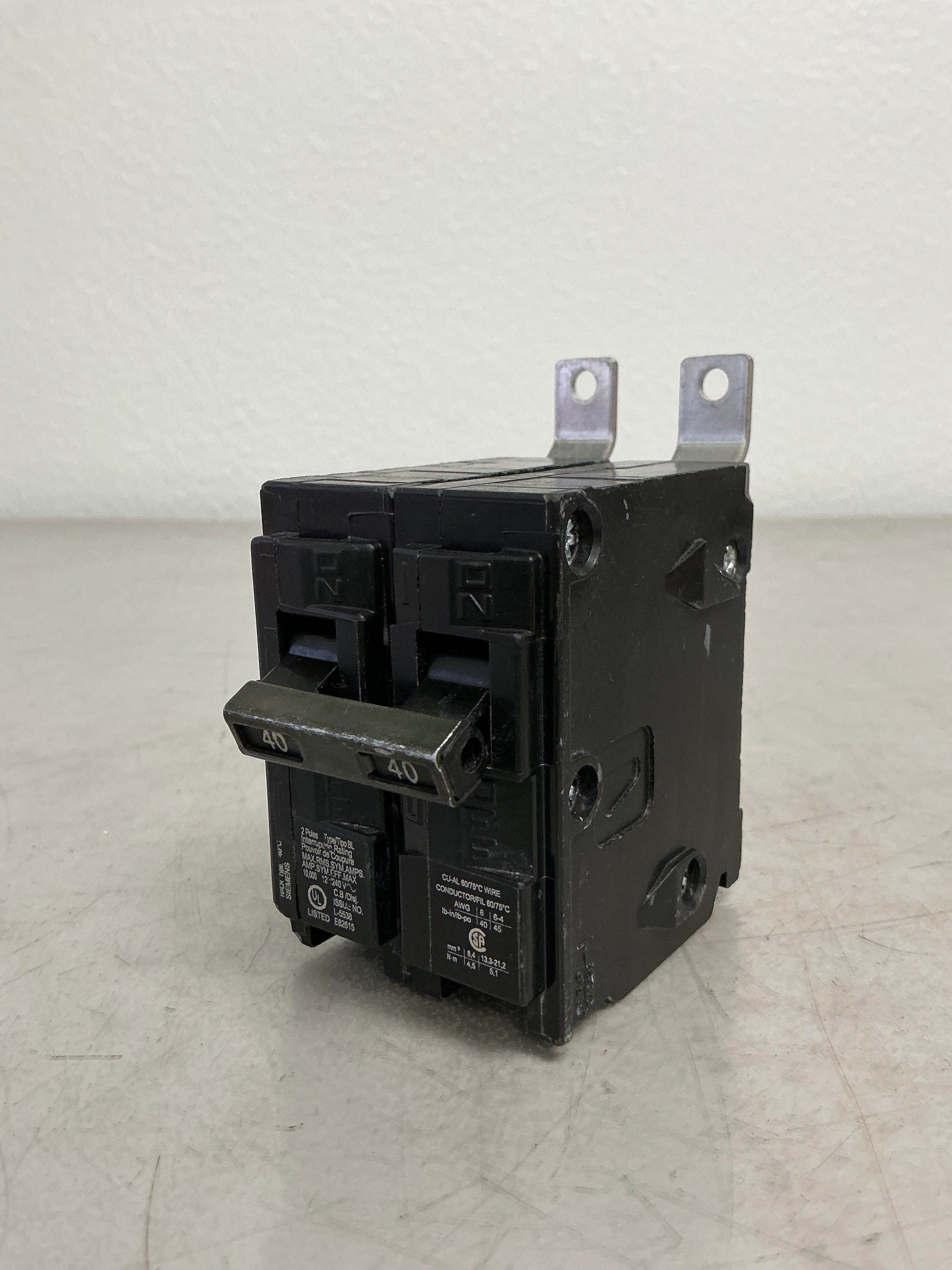 New Siemens B240 2 Pole, 40 Amps, 240 Volts