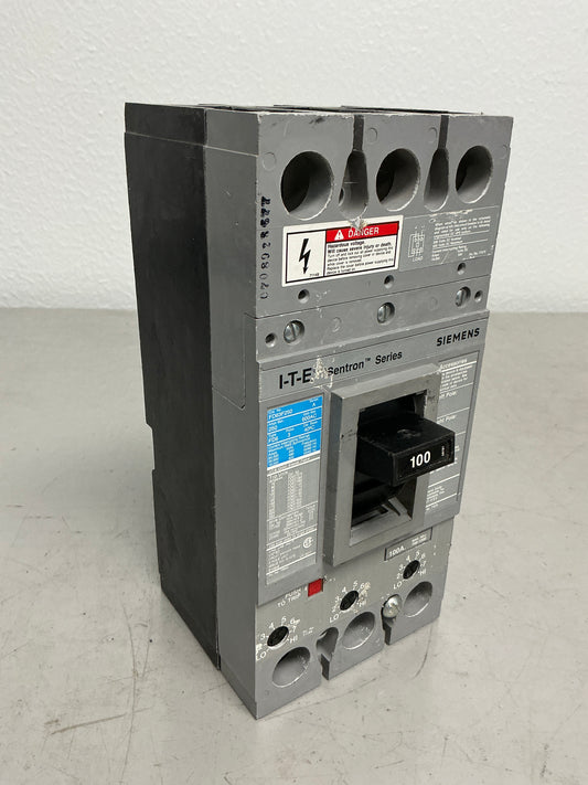 Used Siemens FD63B100 100 Amps, 3 Pole, 600 Volts Breaker