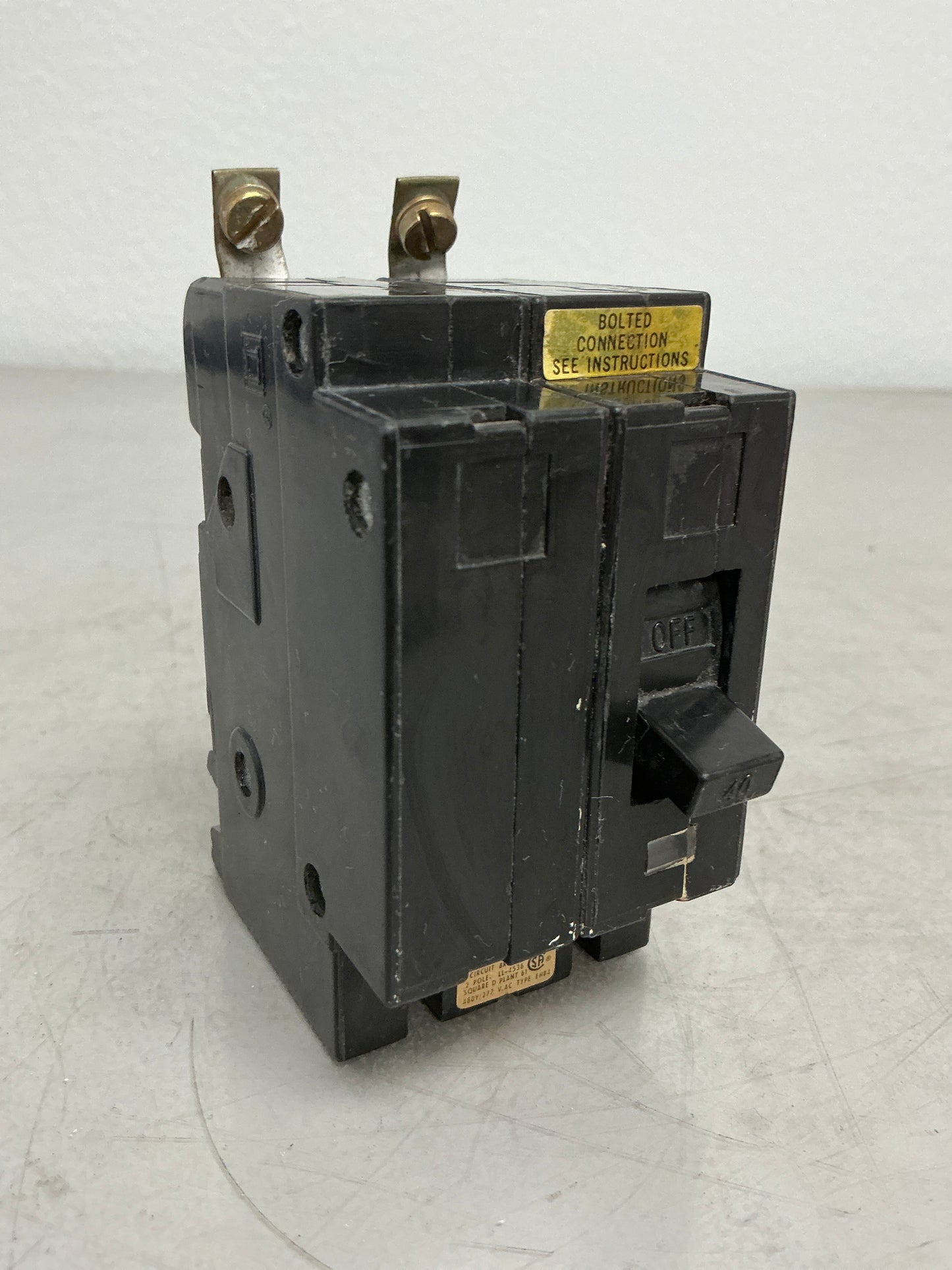 Used Square D EHB24040 2 Pole, 40 Amps, 480 Volts