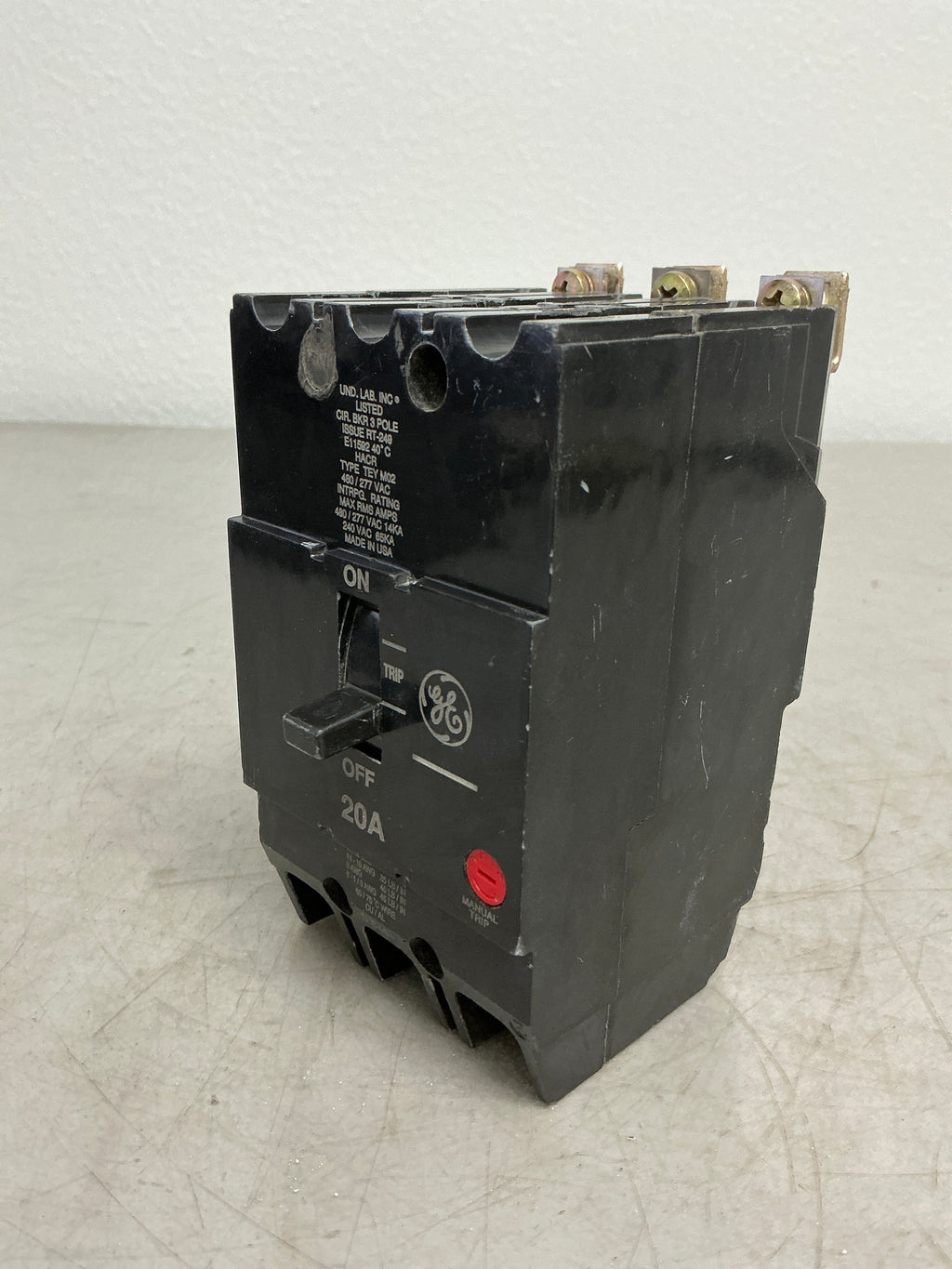 Used TEY320 3 Pole, 20 Amps, 480 Volts Circuit Breaker
