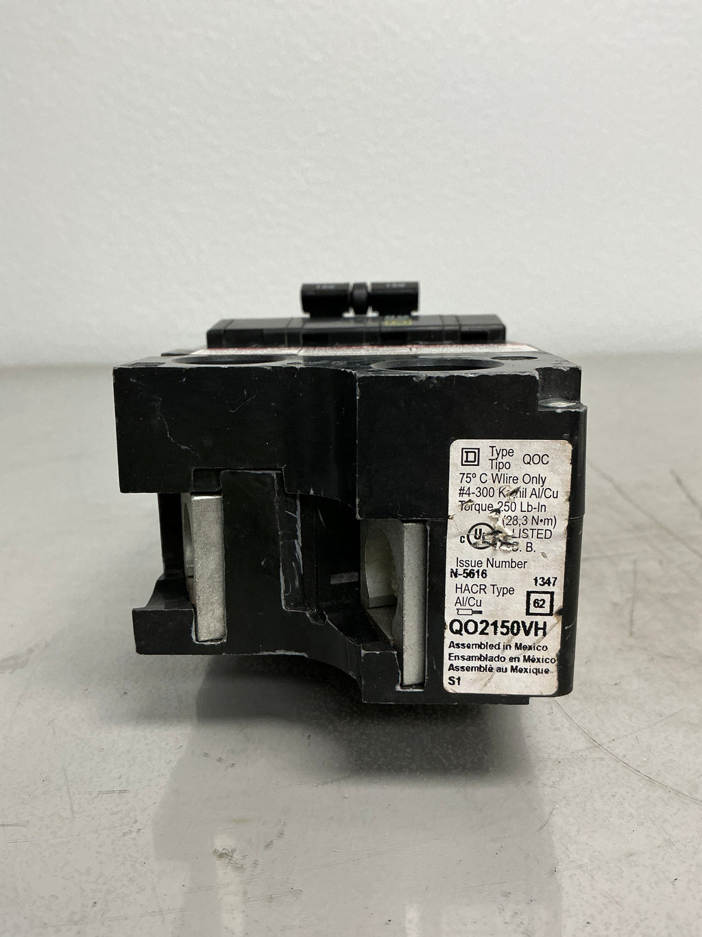 Used Square D QO2150VH 2 Pole, 150 Amps, 240 Volts
