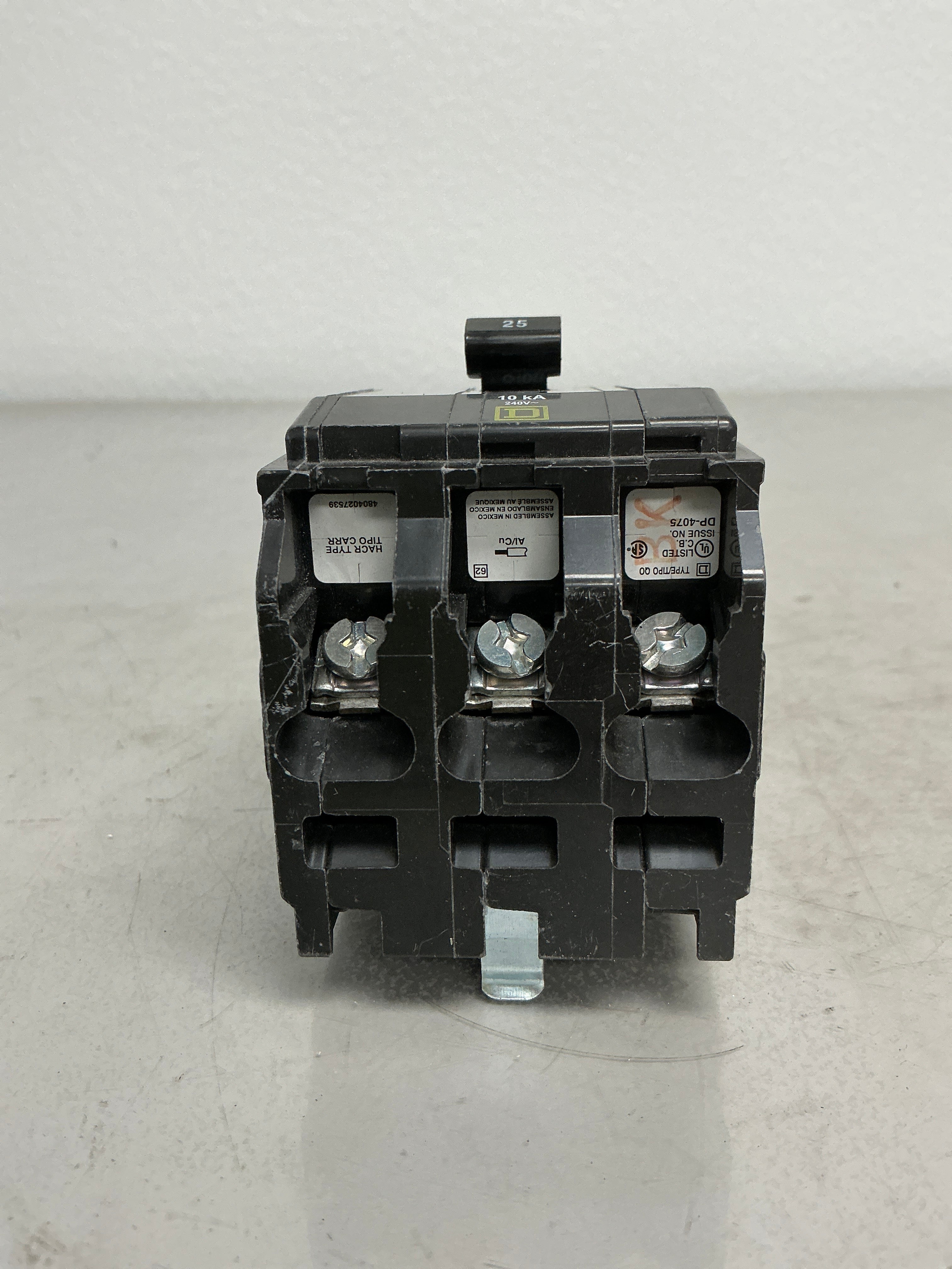 Used Square D QO325 3 Pole, 25 Amps, 240 Volts