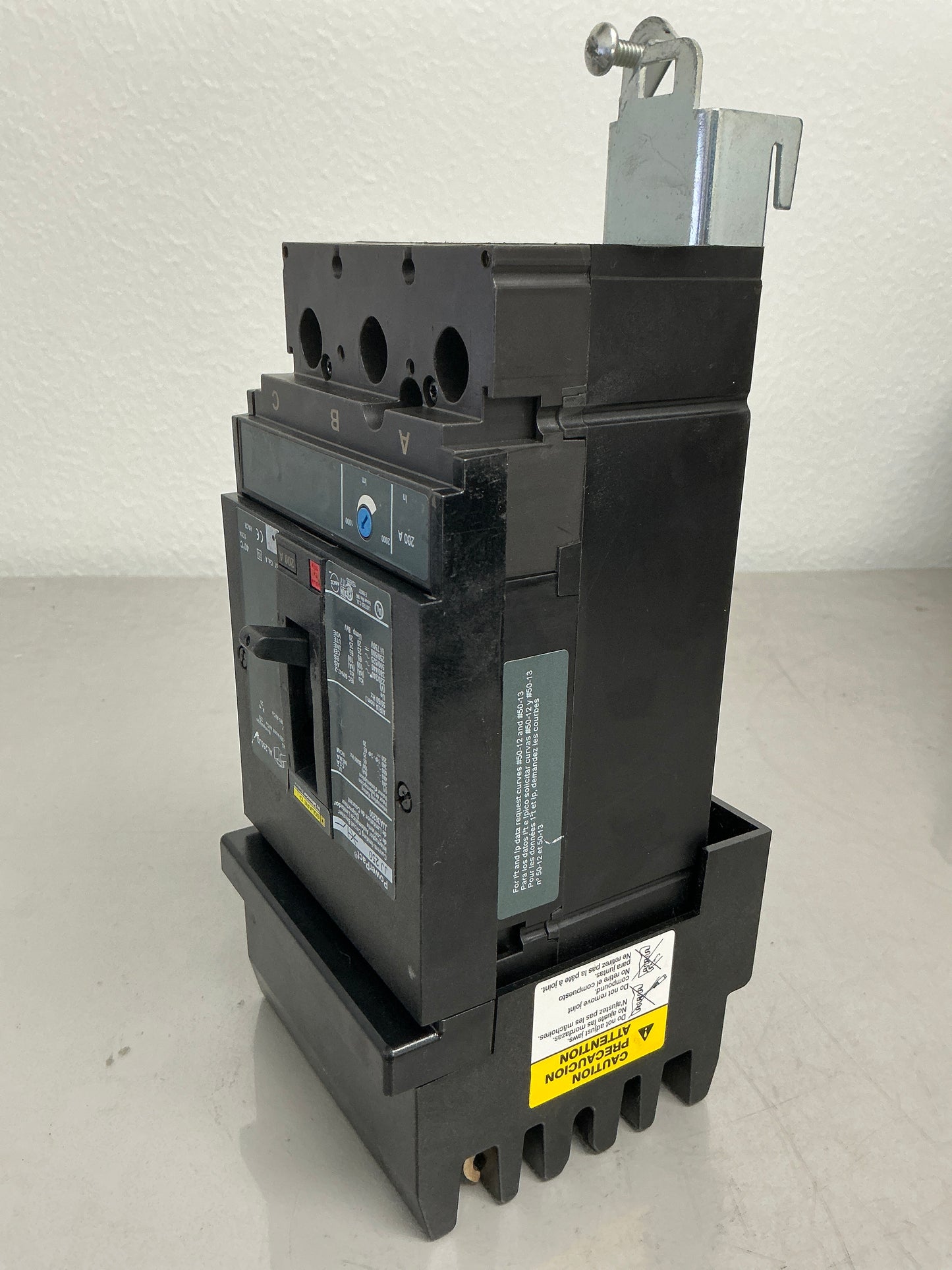 Used Square D JJA36200 3 Pole, 200 Amps, 600 Volts