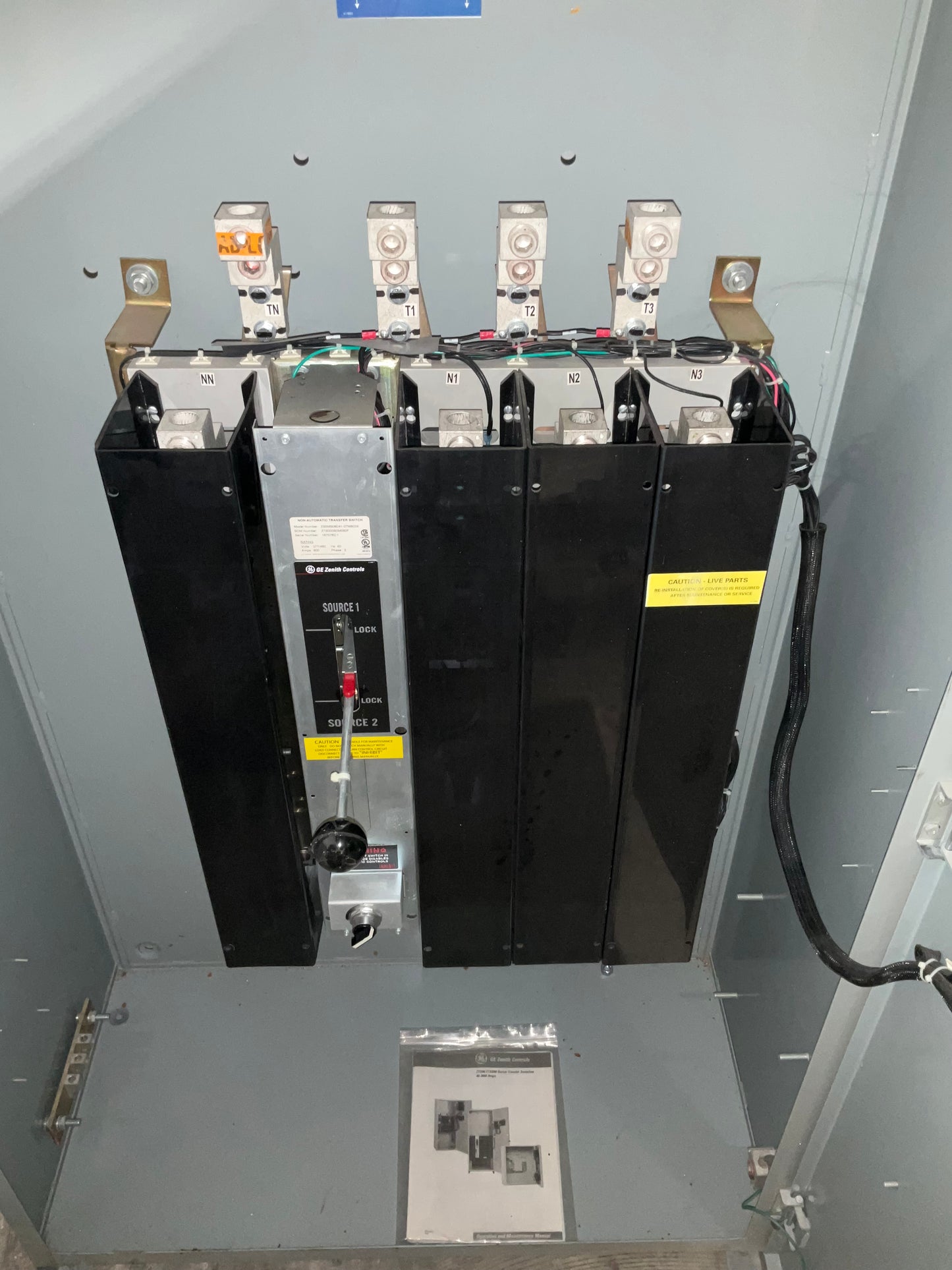 Used GE 600 Amp Non-Automatic Transfer Switch