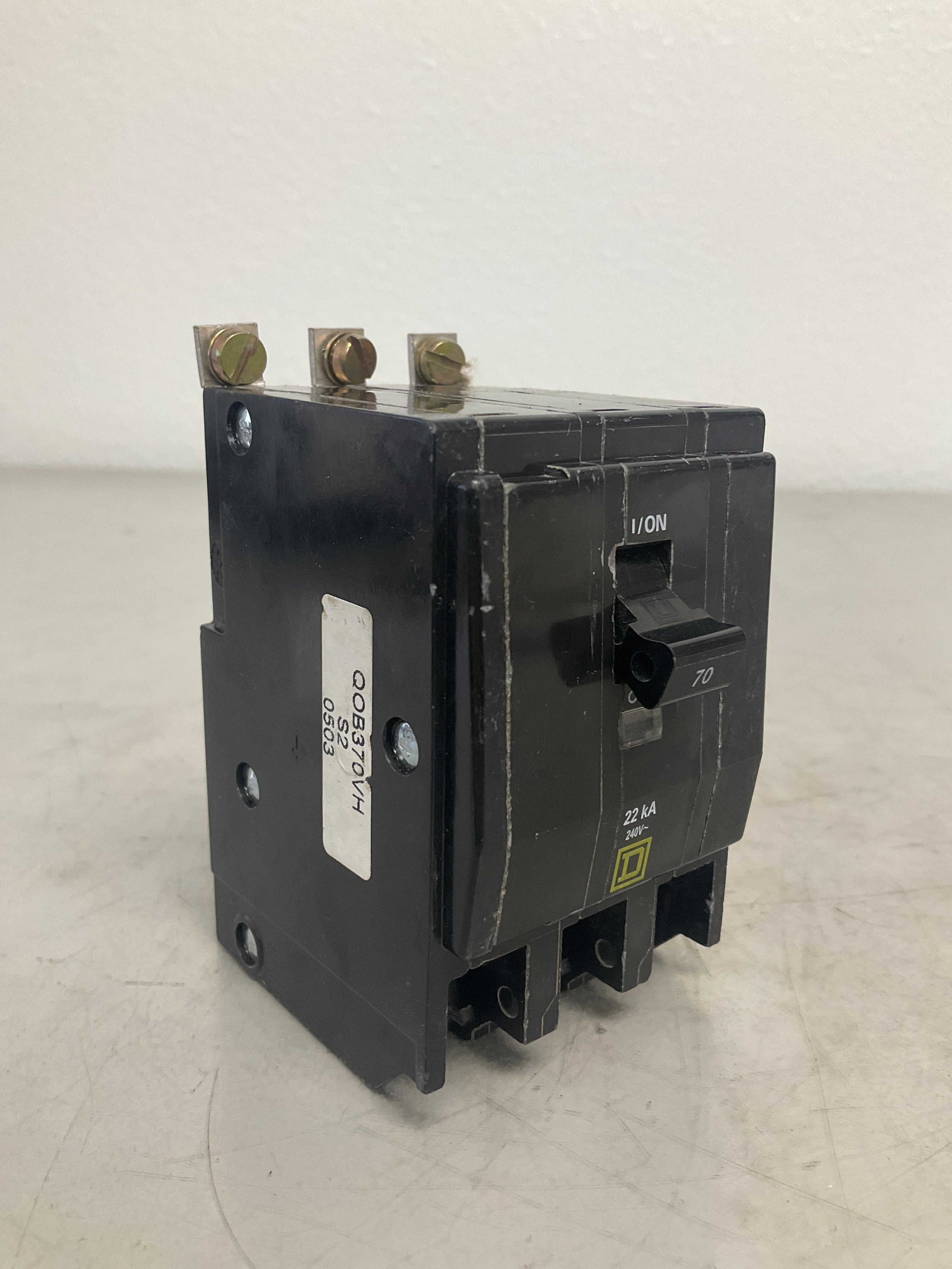 Used Square D QOB370VH 3 Pole, 70 Amps, 240 Volts
