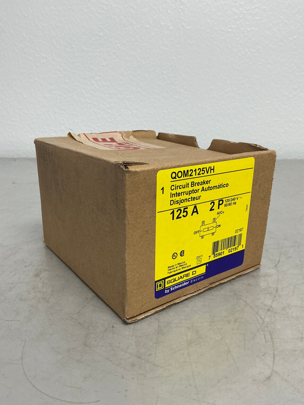 New Square D QOM2125VH 2 Pole, 125 Amps, 240 Volts