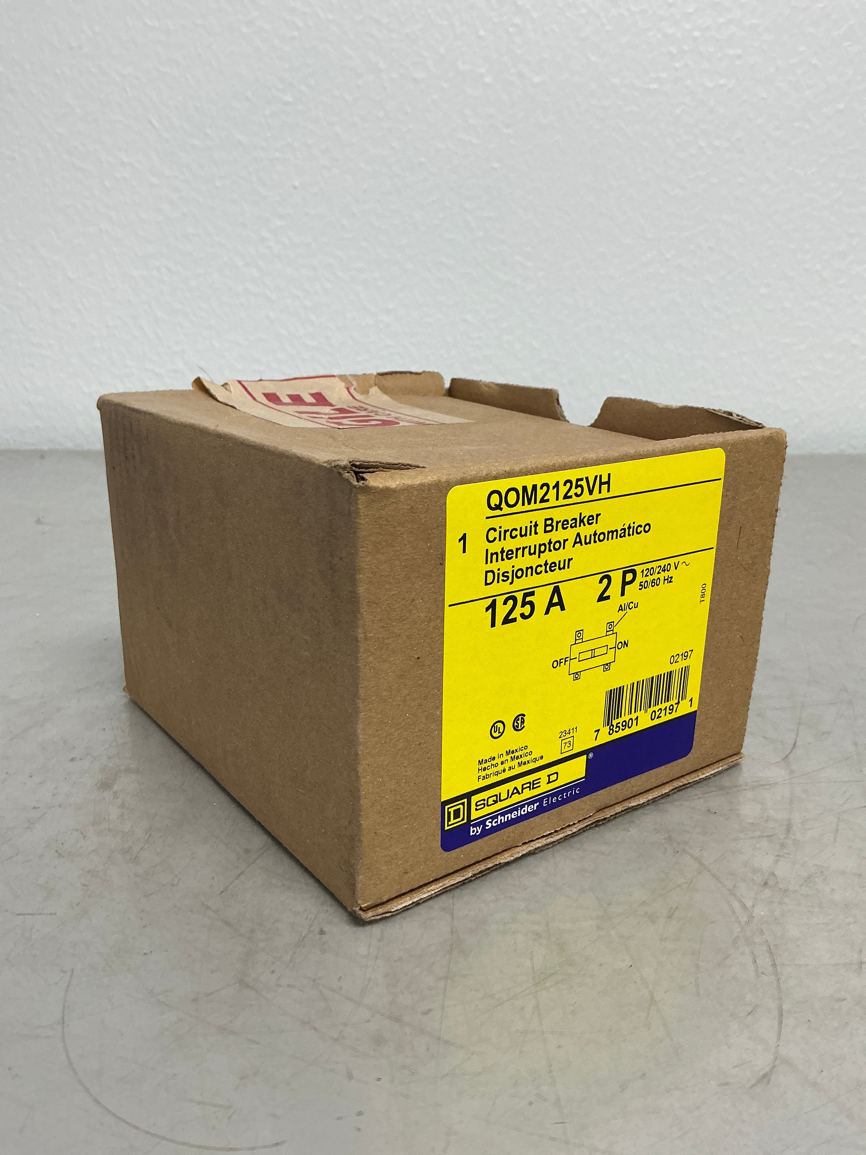 New Square D QOM2125VH 2 Pole, 125 Amps, 240 Volts
