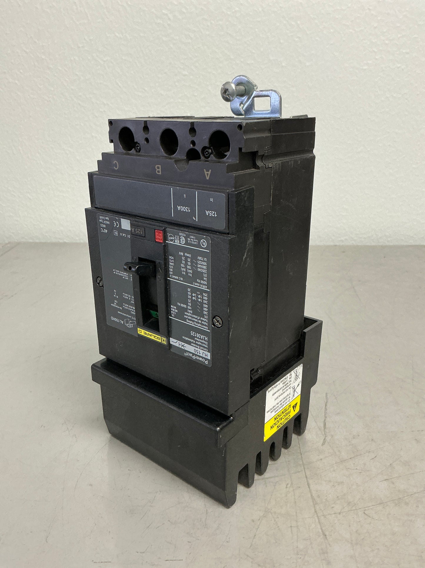 Used Square D HJA36125 3 Pole, 125 Amps