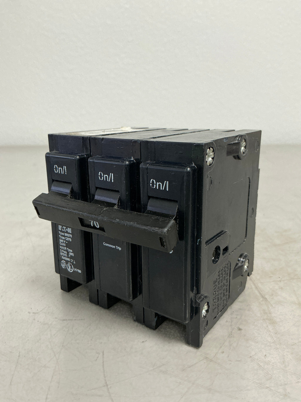 Used Eaton BR370 3 Pole, 70 Amps, 240 Volts
