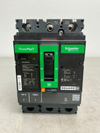 Used Square D HJL36100 3 Pole, 100 Amps, Circuit Breaker