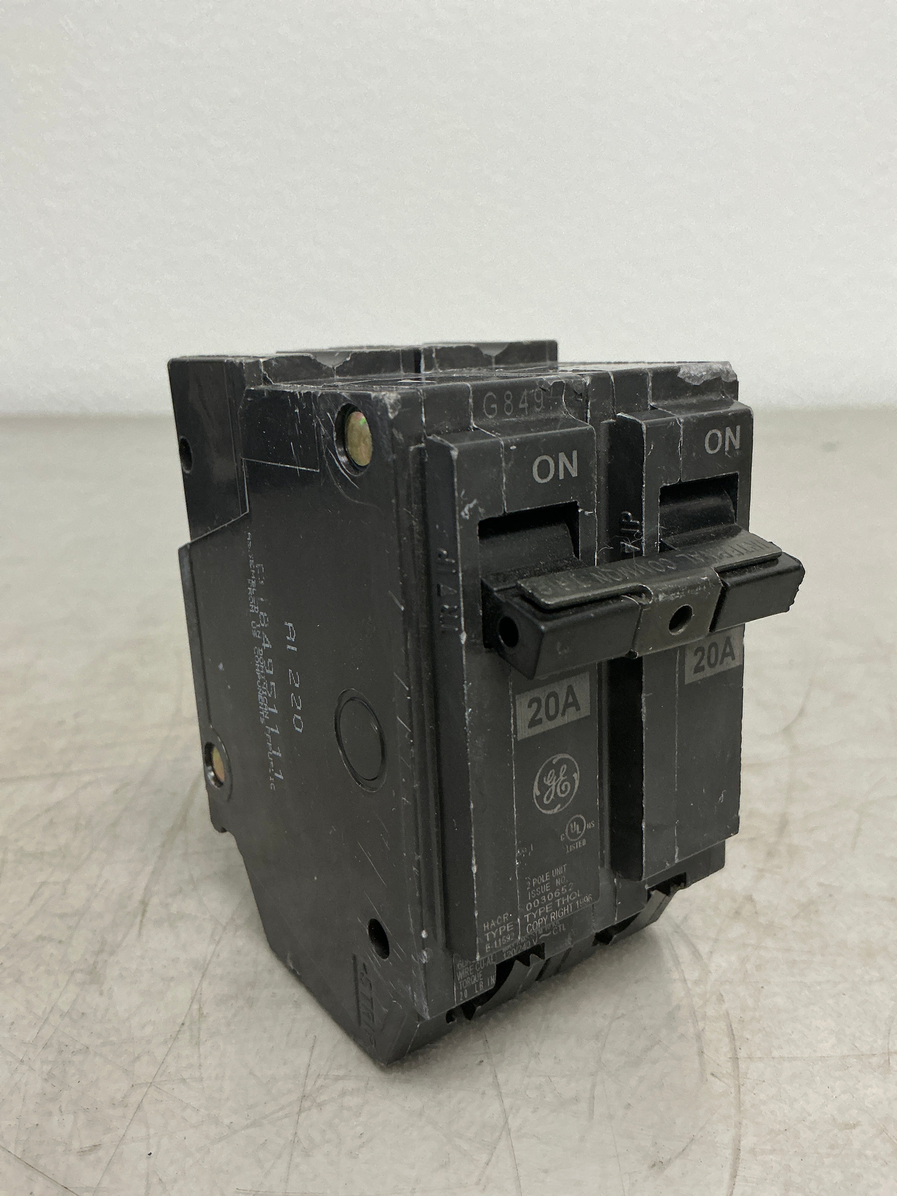 Used THQL2120 2 Pole, 20 Amps, 240 Volts