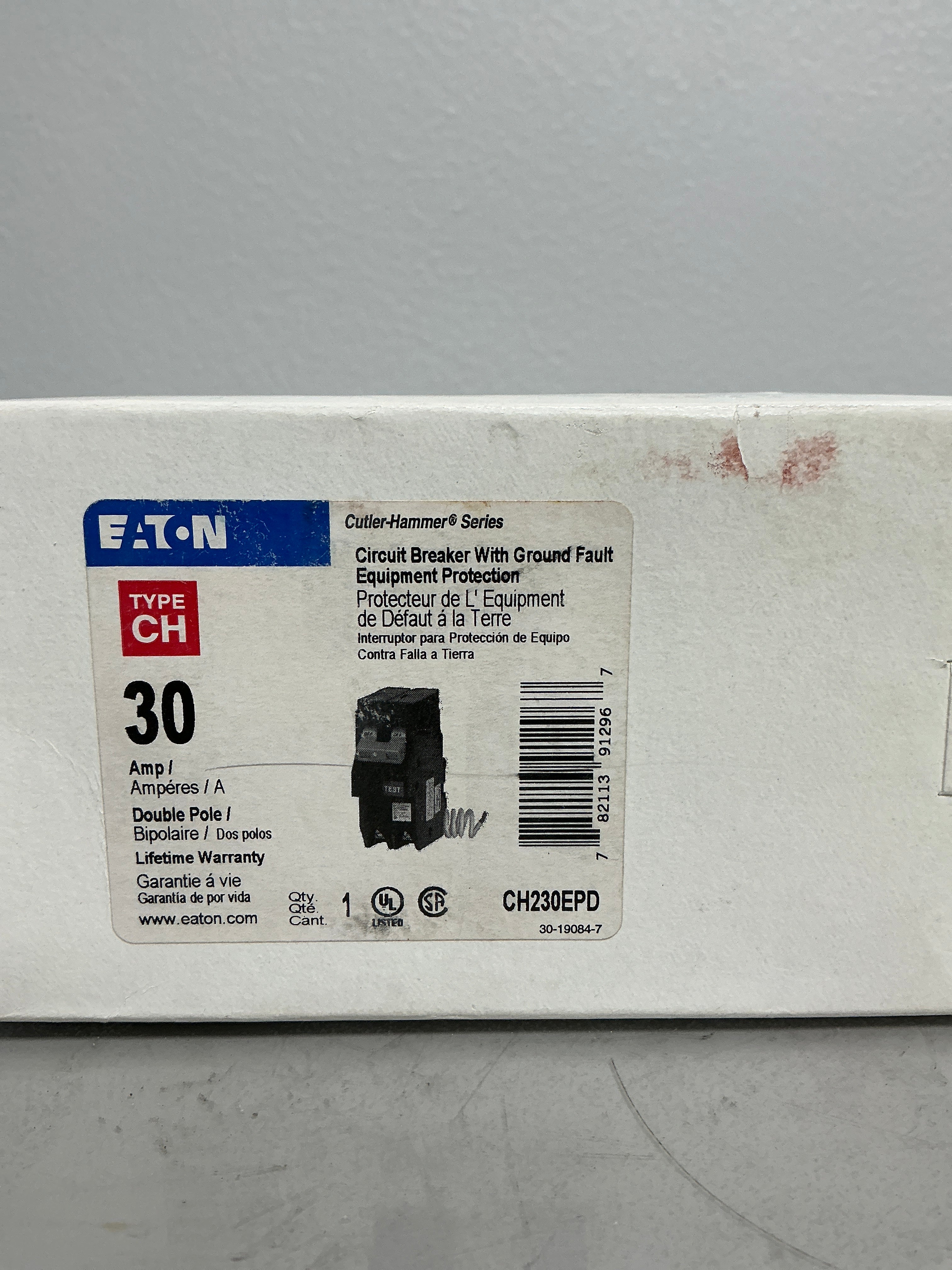 New CH230EPD 30 Amps, 2 Pole, 120/240 Volts