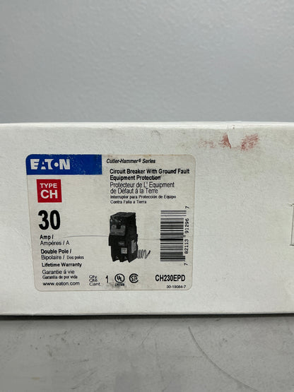 New CH230EPD 30 Amps, 2 Pole, 120/240 Volts