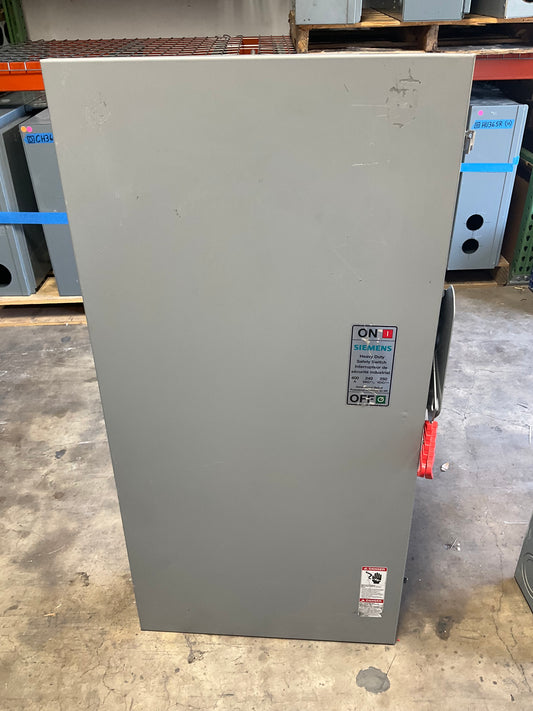 Used Siemens HF325NRA Disconnect 400 Amp 240 Volt Outdoor 3R Fusible