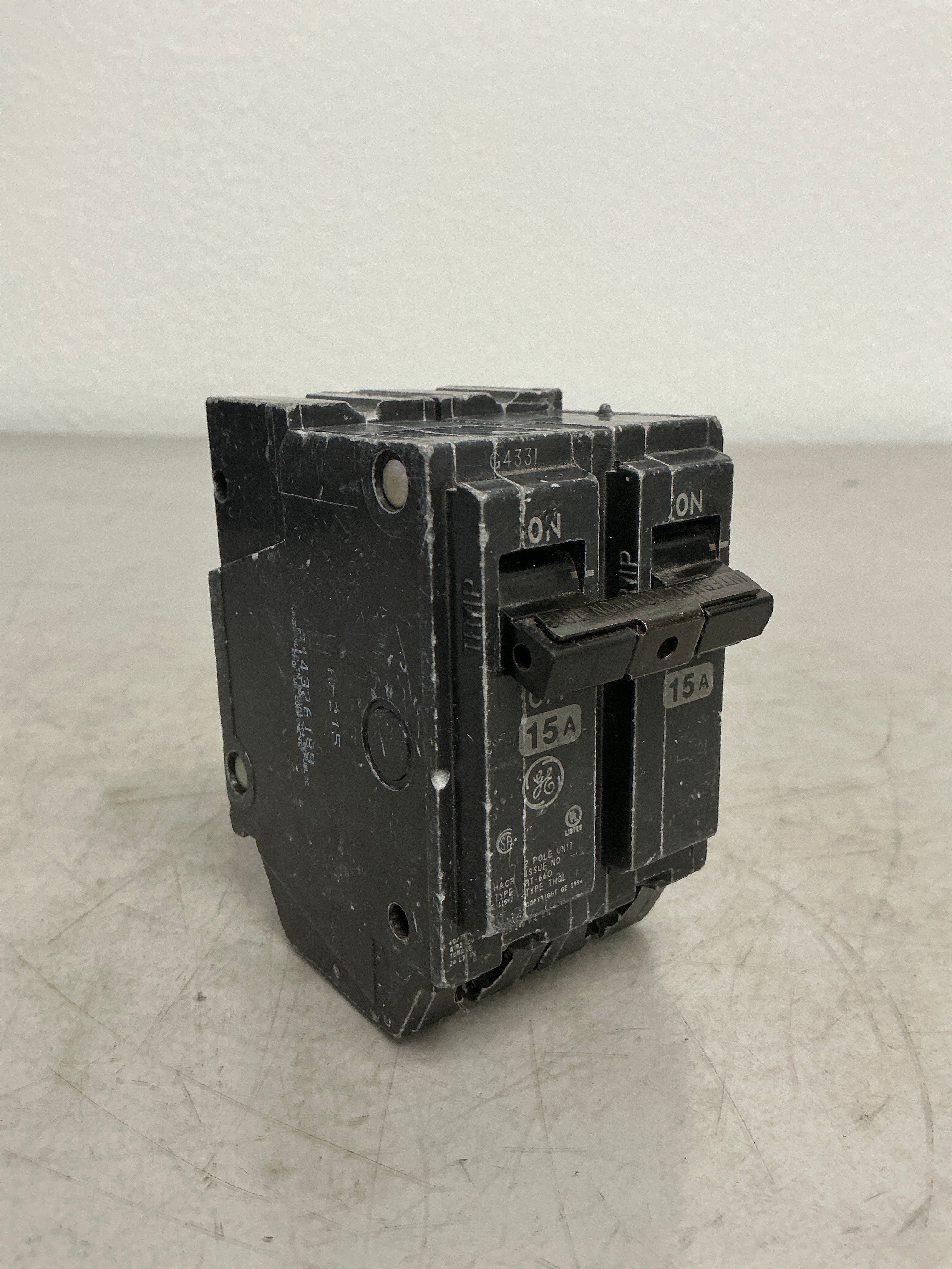 Used THQL2115 2 Pole, 15 Amps, 240 Volts