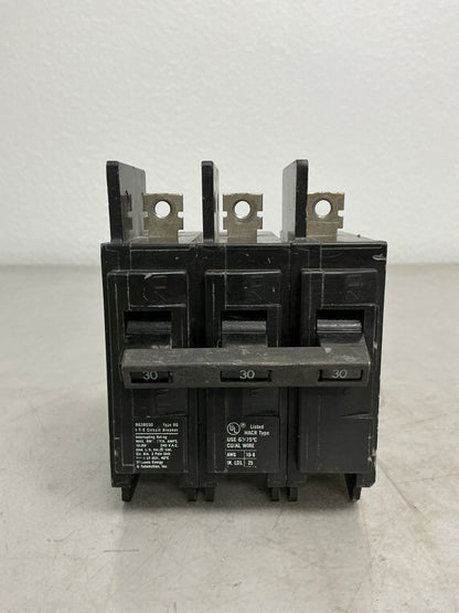 Used BQ3B030 3 Pole, 30 Amps, 240 Volts
