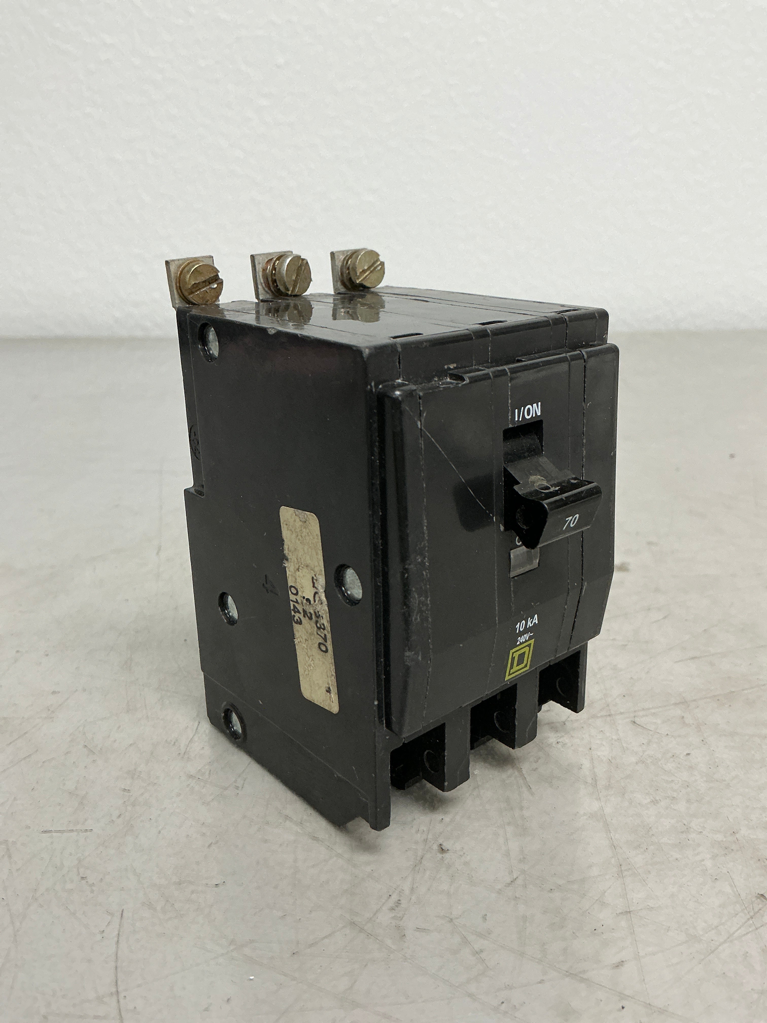 Used Square D QOB370 3 Pole, 70 Amps, 240 Volts