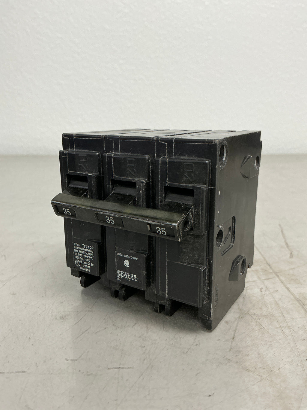 Used Siemens Q335 3 Pole, 35 Amps, 240 Volts