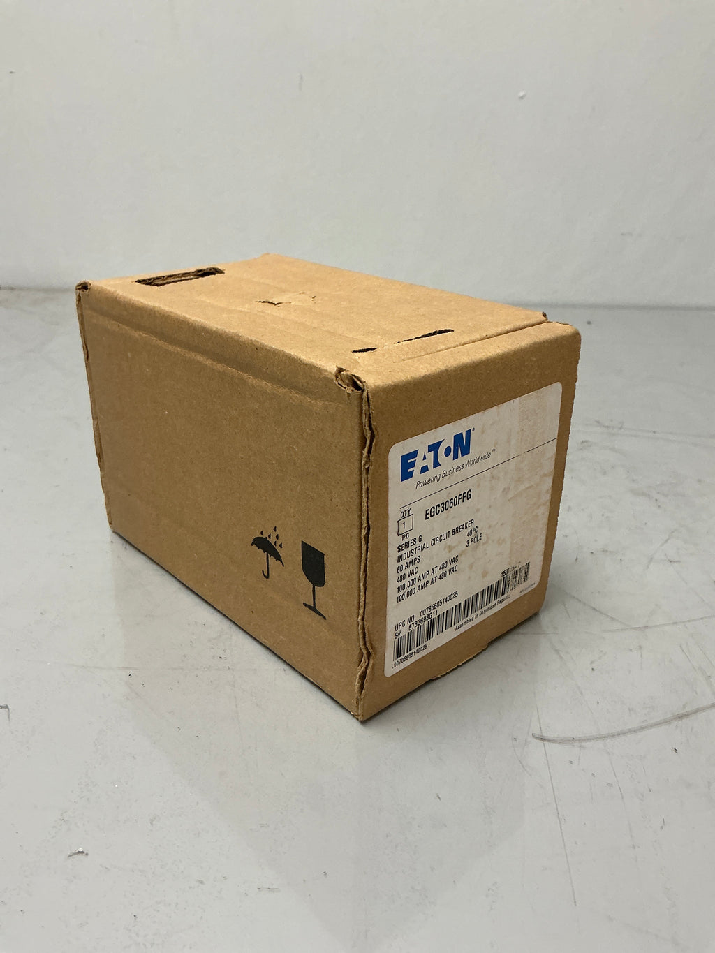 New Eaton EGC3060FFG 3 Pole, 60 Amps, 480 Volt, Circuit Breaker