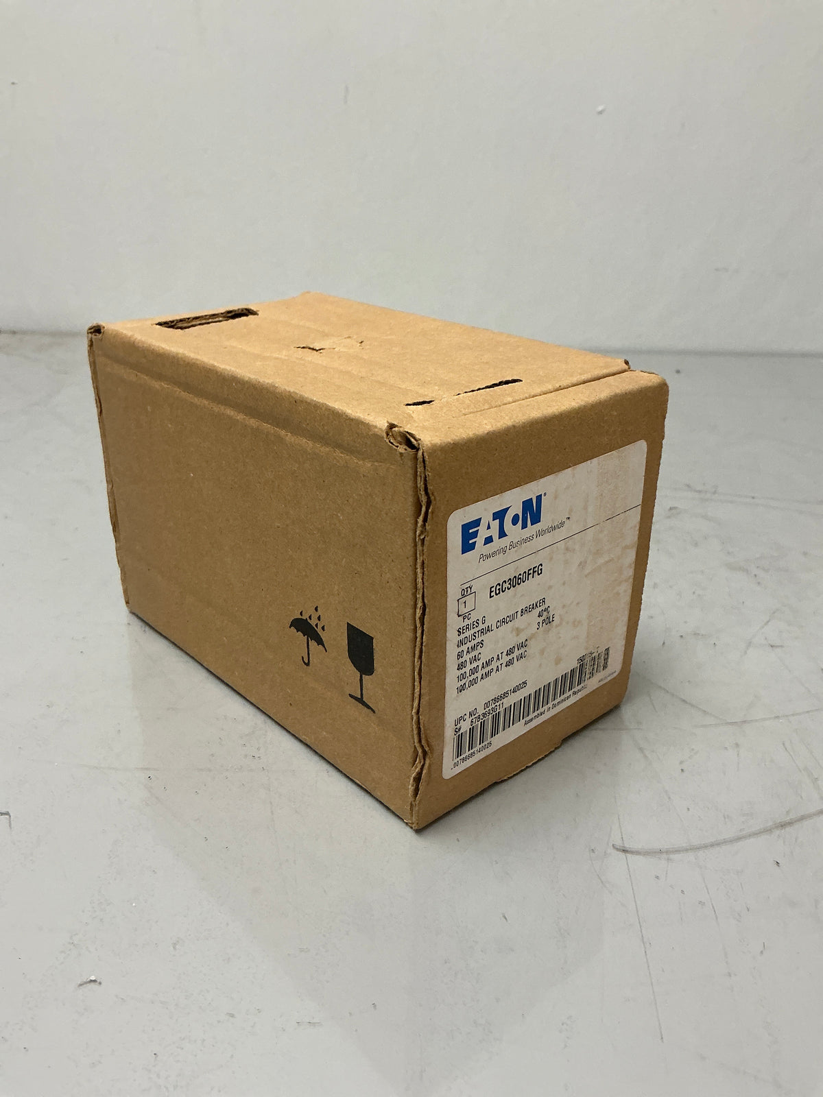 New Eaton EGC3060FFG 3 Pole, 60 Amps, 480 Volt, Circuit Breaker