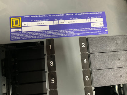 Used Square D Panelboard Main Lug NF430L2 250 Amp 3 Phase 4 Wire 30 Circuit (item#p6)