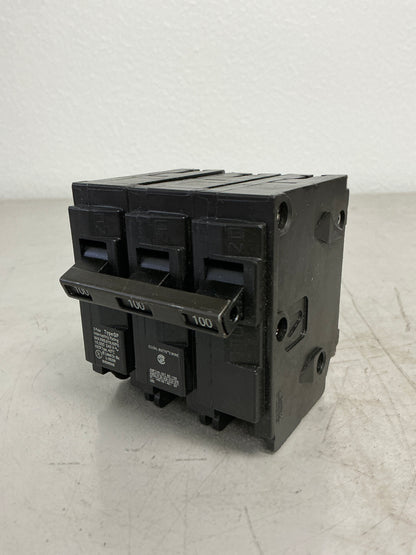 Used Siemens Q3100 3 Pole, 100 Amps, 240 Volts