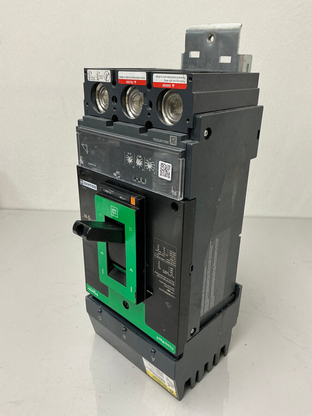 Used Square D LGA36400CU31X 3 Pole, 400 Amps, 600 Volts Circuit Breaker