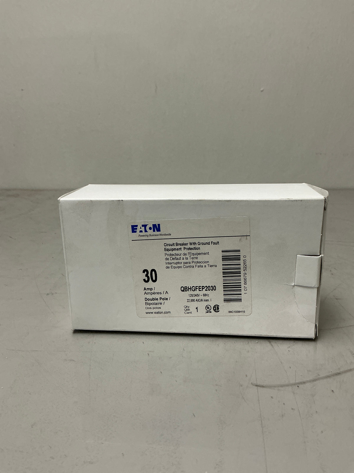 New Eaton QBGFEP2030 2 Pole, 30 Amps, 120 Volts, Circuit Breaker