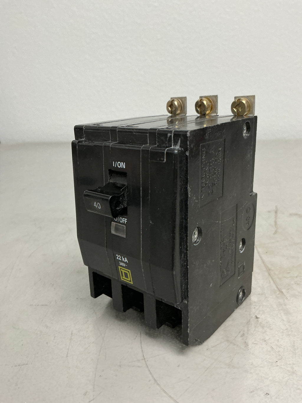 Used Square D QOB340VH 3 Pole, 40 Amps, 240 Volts