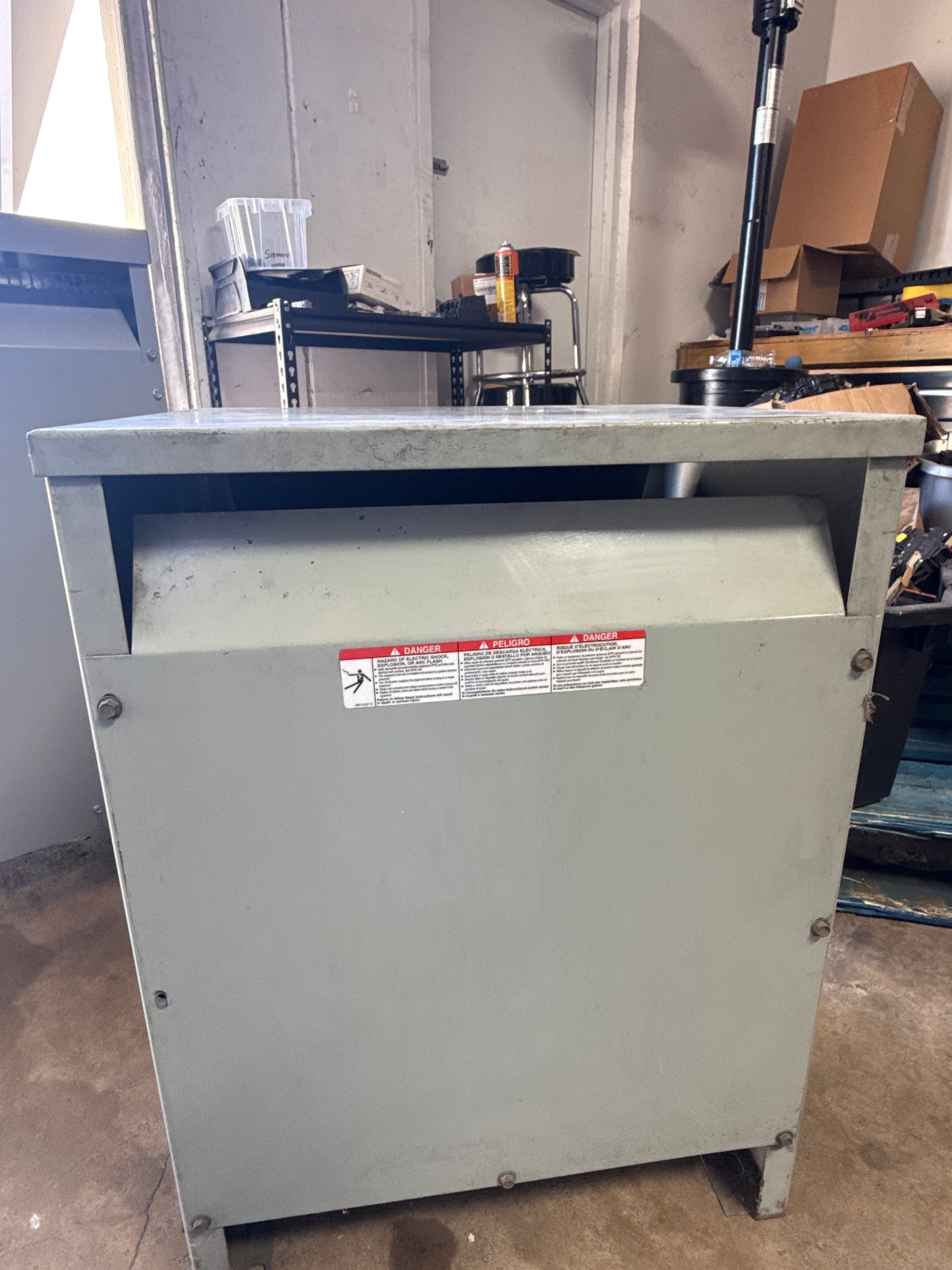 15 KVA Transformer, Primary 480, Seconday 208/120 Volts (item#t1)