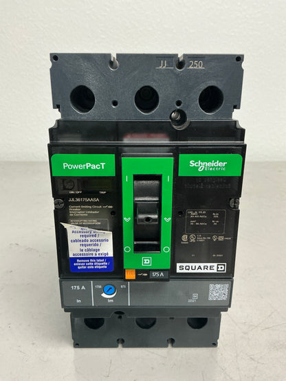 Used Square D JJL36175AASA 3 Pole, 175 Amps Circuit Breaker