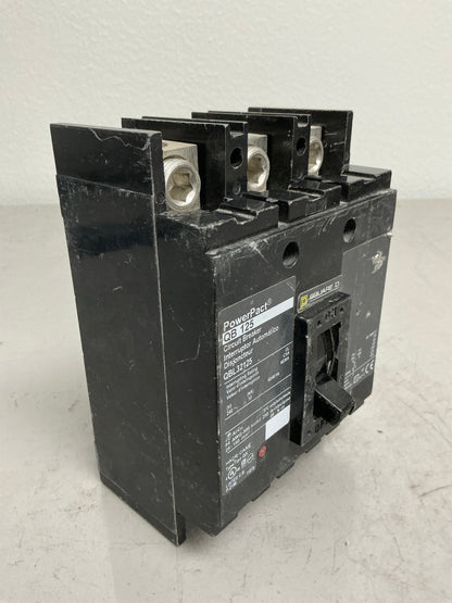 Used Square D QBL32125 3 Poles, 125 Amps, 240 Volts