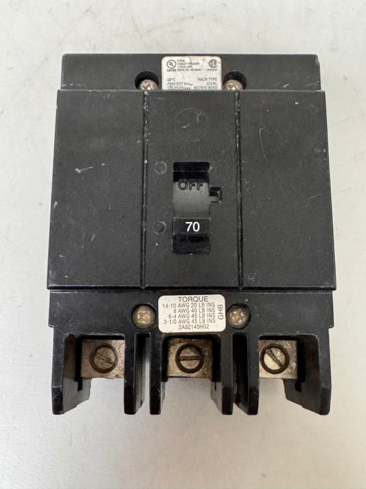 Used Eaton GHB3070 70 Amp, 3 Pole, 480 Volt Breaker