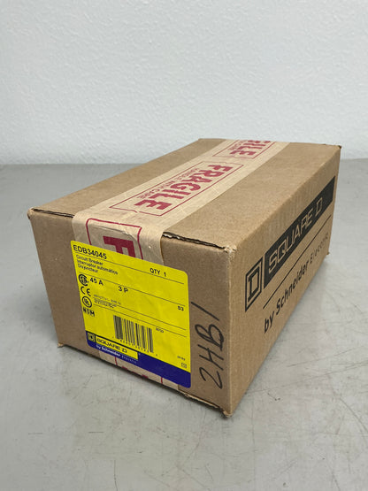 New Square D EDB34045 3 Pole, 45 Amps, 480 Volts