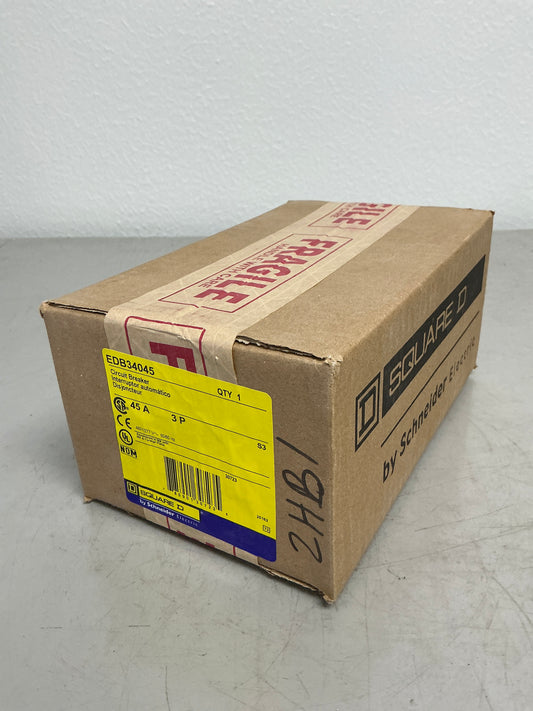 New Square D EDB34045 3 Pole, 45 Amps, 480 Volts