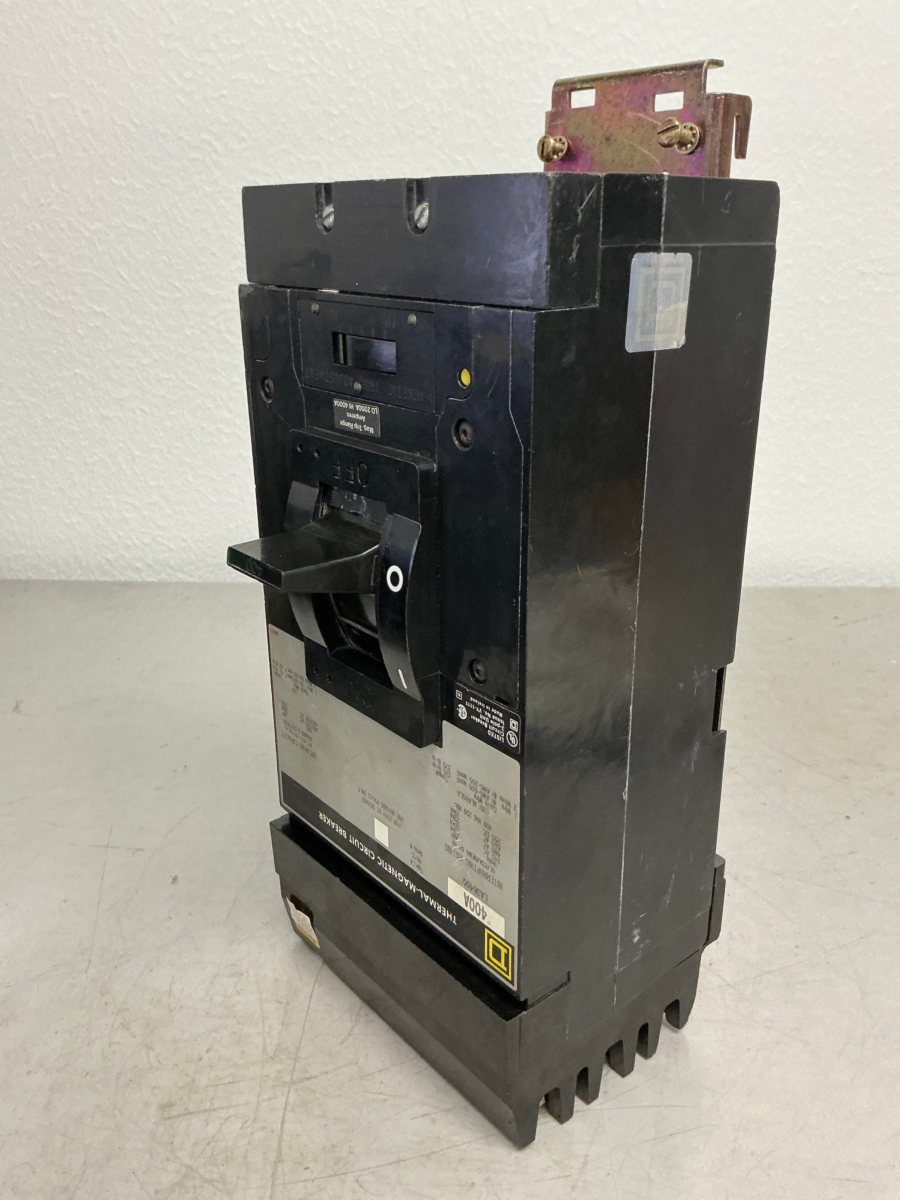 Used Square D LA36400 3 Pole, 400 Amps, 600 Volts