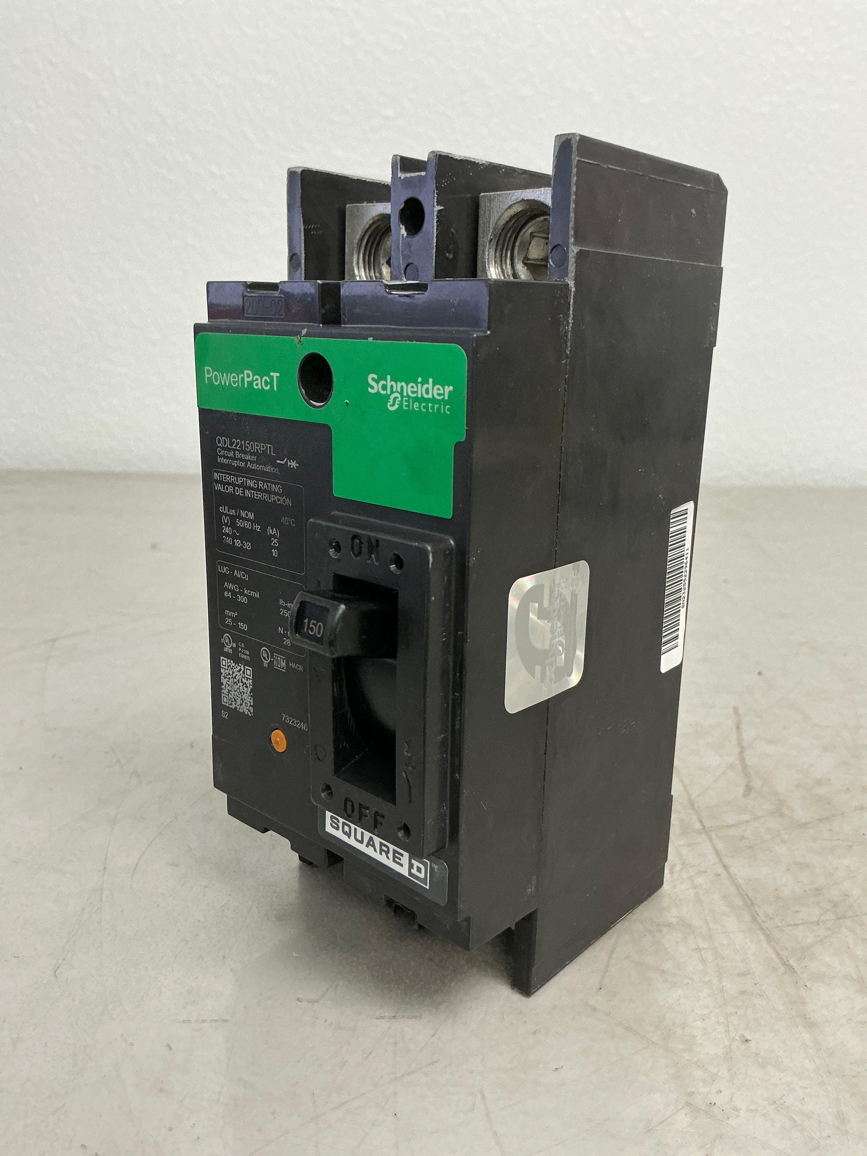 New Square D QDL22150RPTL 2 Pole, 150 Amps, 240 Volts Circuit Breaker