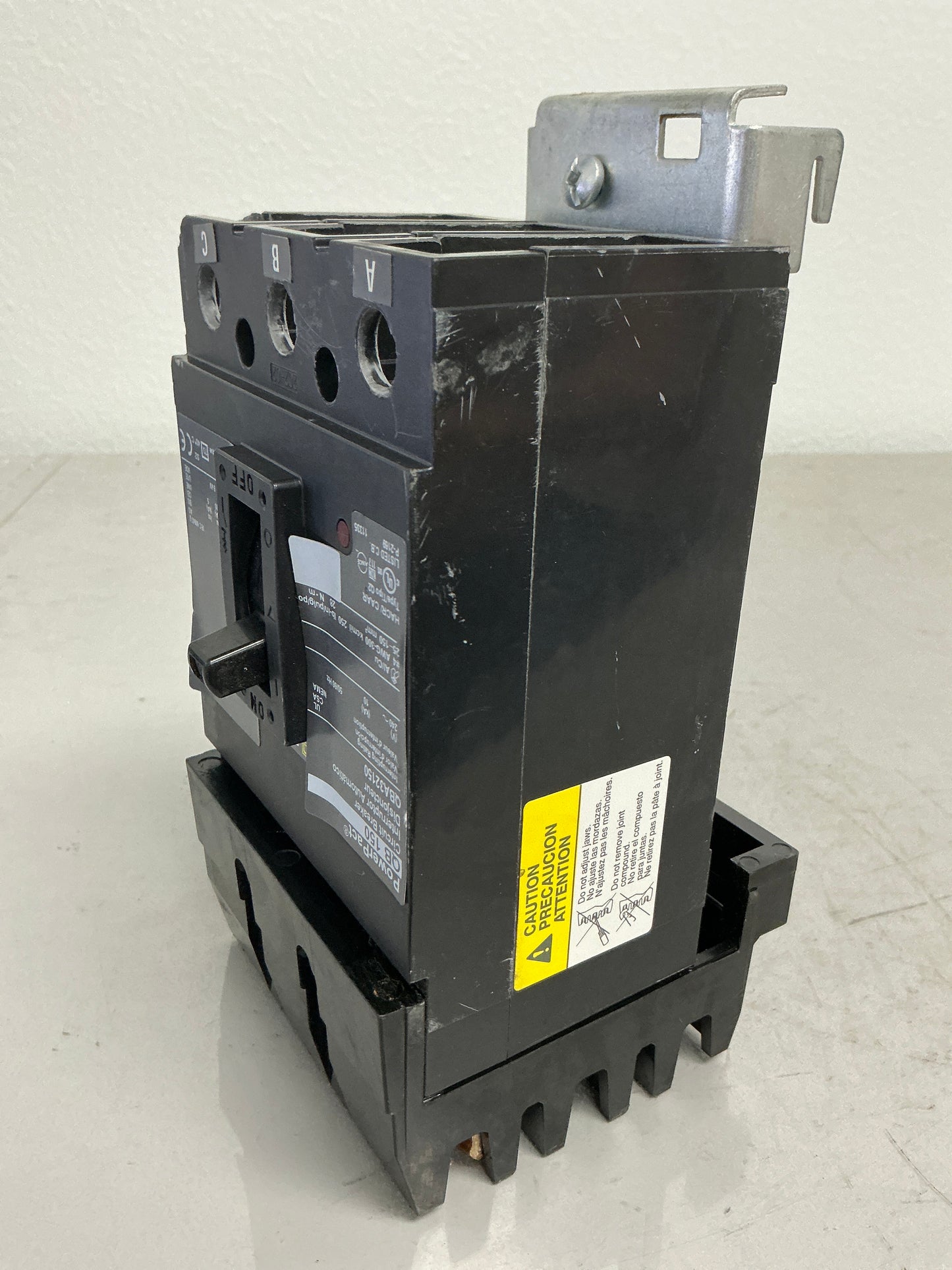 *CHIPPED* Used Square D QBA32150 3 Pole, 150 Amps, 240 Volts