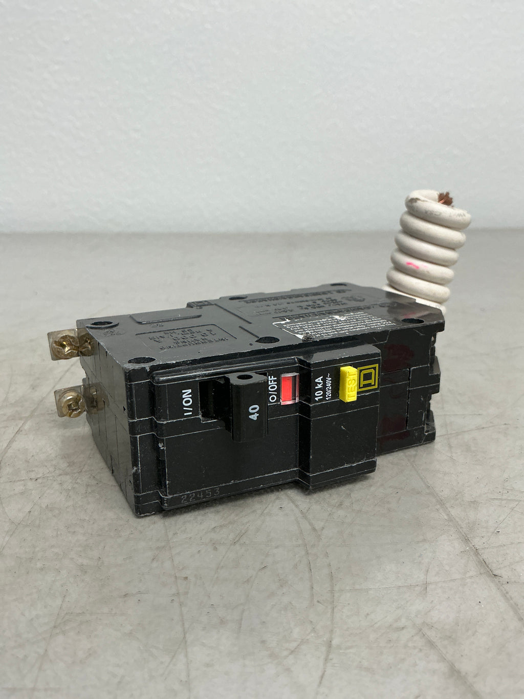 Used Square D QOB240GFI 2 Pole, 40 Amps, 120/240 Volts Circuit Breaker