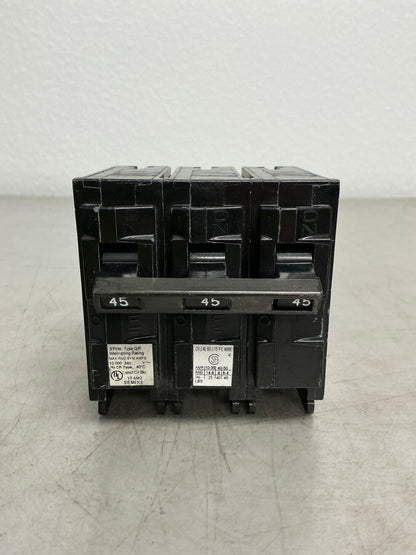 Used Siemens Q345 3 Pole, 45 Amps, 240 Volts