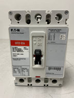 Used Eaton HFD3050PB10 3 Pole, 50 Amps, 600 Volts Circuit Breaker